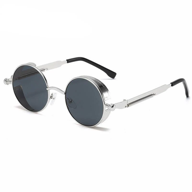 Round Metal Steampunk Sunglasses - Image 15