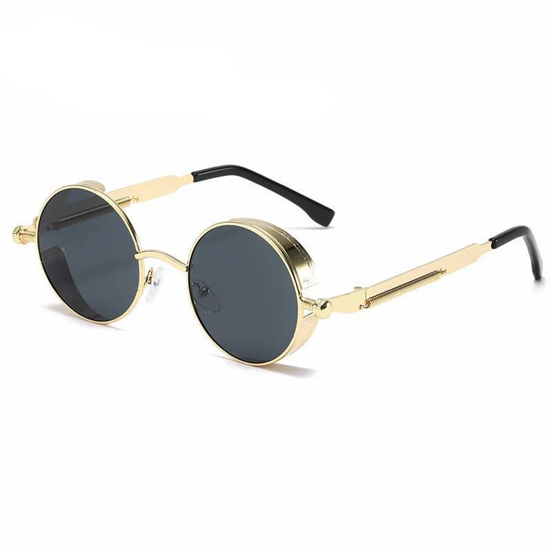 Round Metal Steampunk Sunglasses - Image 16