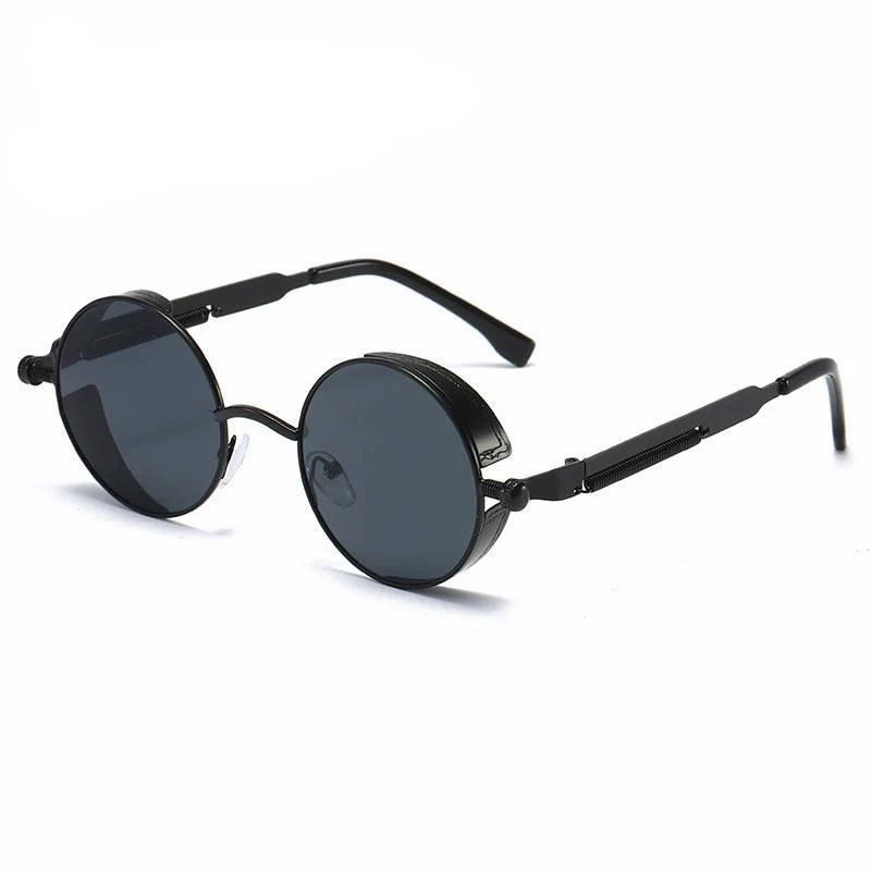 Round Metal Steampunk Sunglasses - Image 17