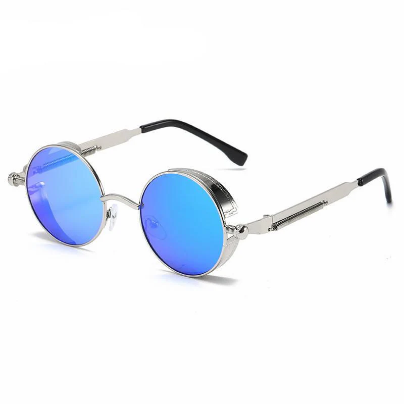 Round Metal Steampunk Sunglasses - Image 3