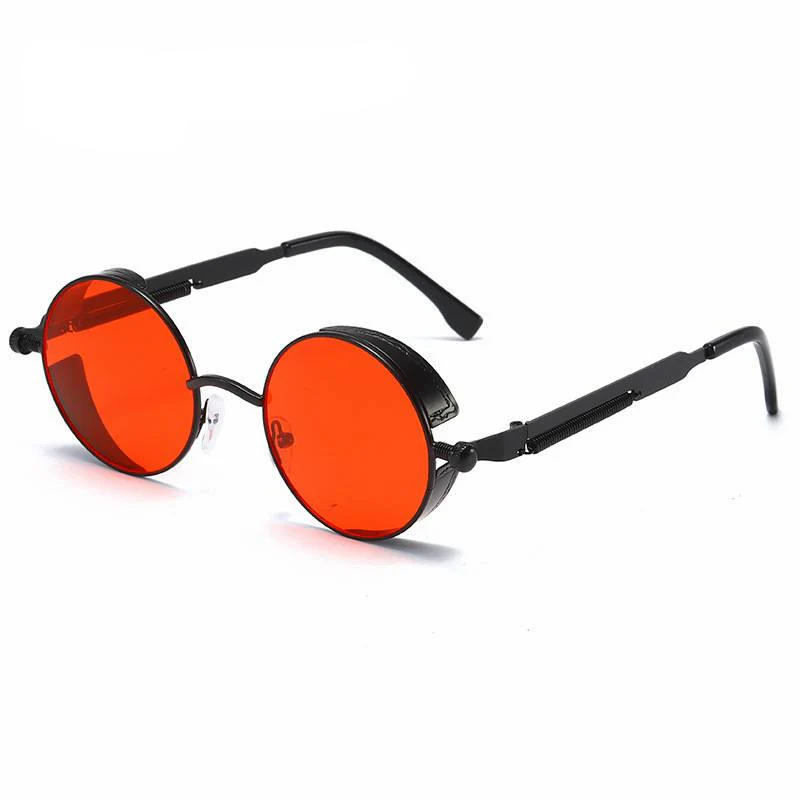 Round Metal Steampunk Sunglasses - Image 7