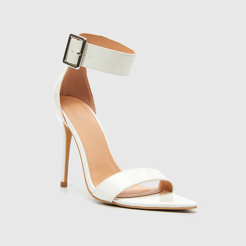 Pointy Toe Ankle Strap Heeled Sandals - Image 11