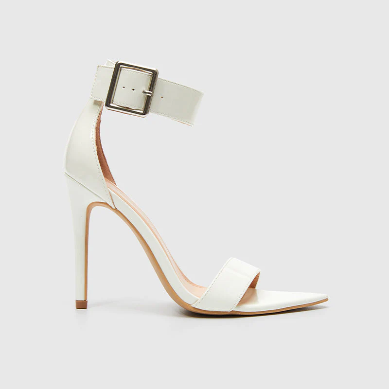 Pointy Toe Ankle Strap Heeled Sandals - Image 12