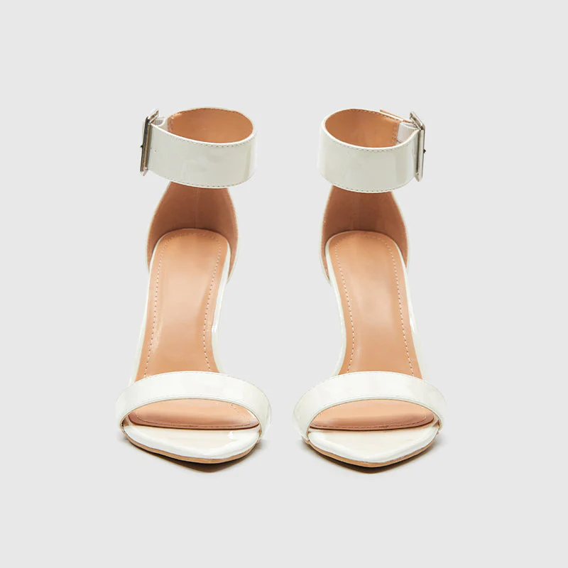 Pointy Toe Ankle Strap Heeled Sandals - Image 13