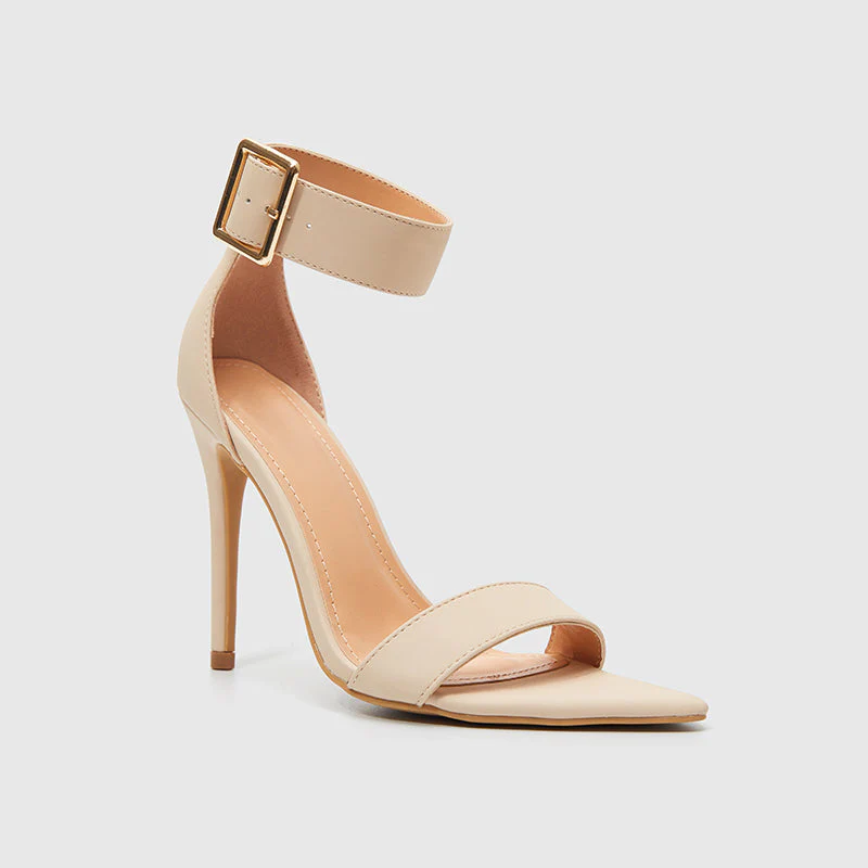 Pointy Toe Ankle Strap Heeled Sandals - Image 16