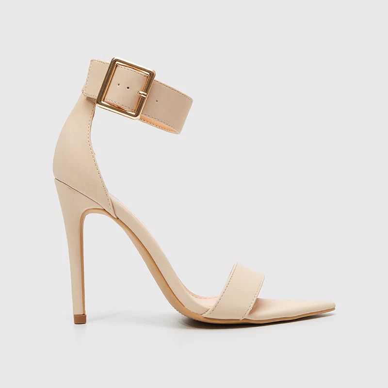 Pointy Toe Ankle Strap Heeled Sandals - Image 17