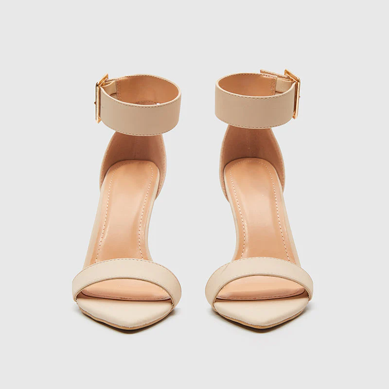 Pointy Toe Ankle Strap Heeled Sandals - Image 18