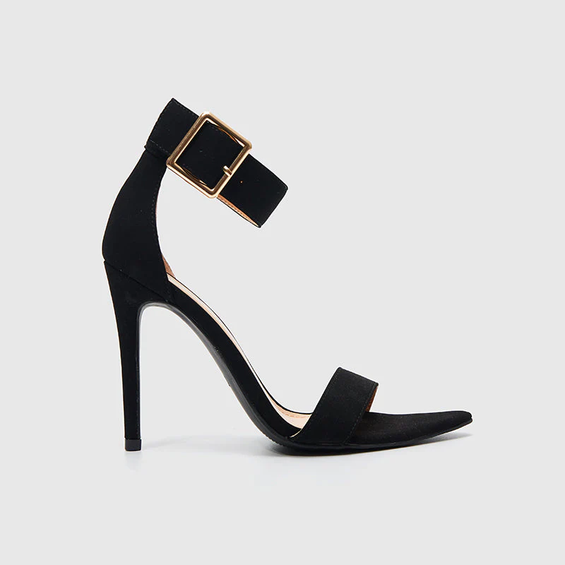 Pointy Toe Ankle Strap Heeled Sandals - Image 2