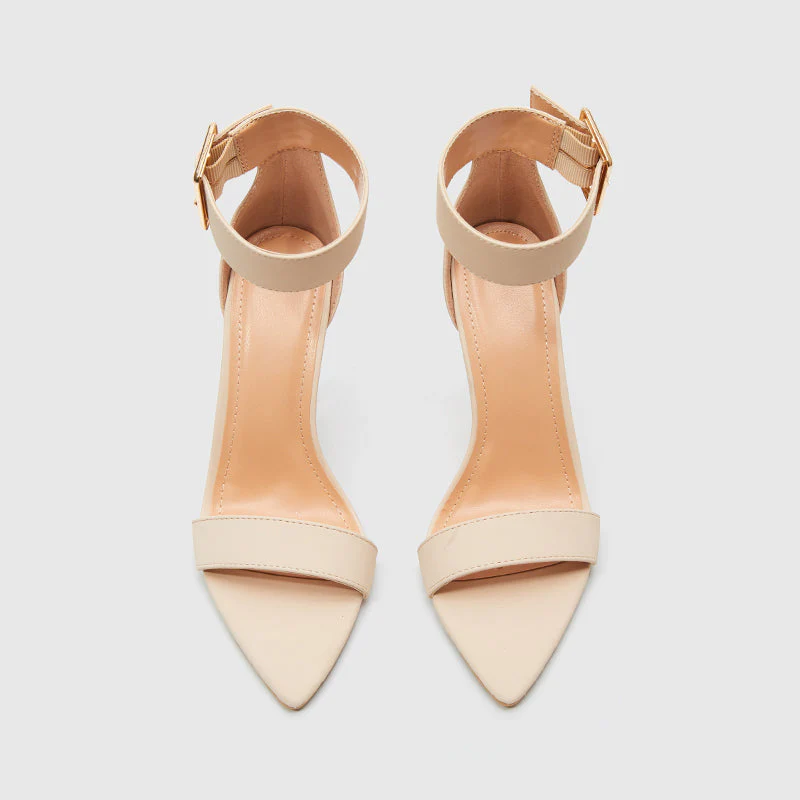 Pointy Toe Ankle Strap Heeled Sandals - Image 20