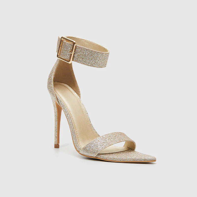 Pointy Toe Ankle Strap Heeled Sandals - Image 21