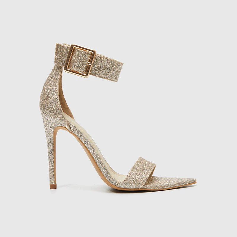 Pointy Toe Ankle Strap Heeled Sandals - Image 22