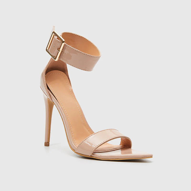 Pointy Toe Ankle Strap Heeled Sandals - Image 26