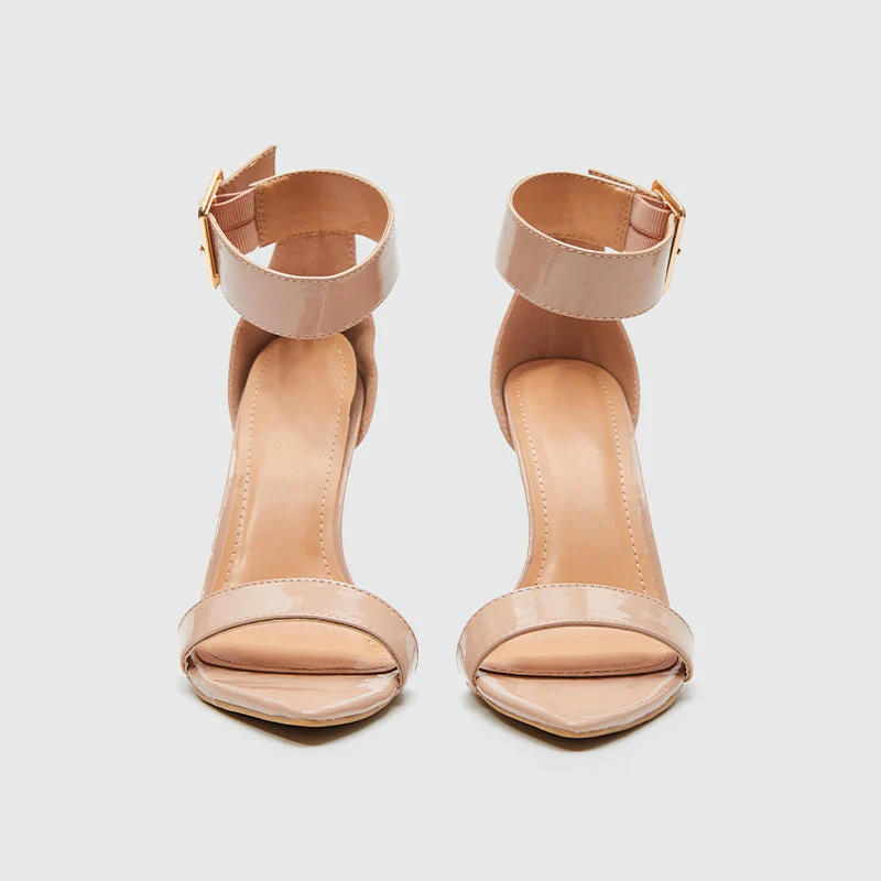 Pointy Toe Ankle Strap Heeled Sandals - Image 28