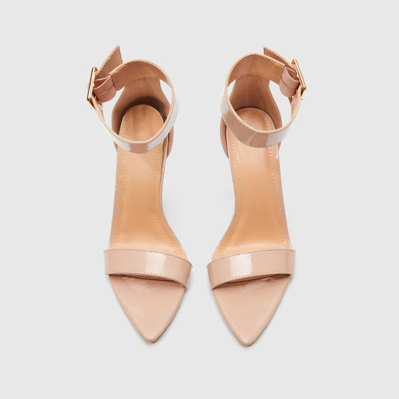 Pointy Toe Ankle Strap Heeled Sandals - Image 30