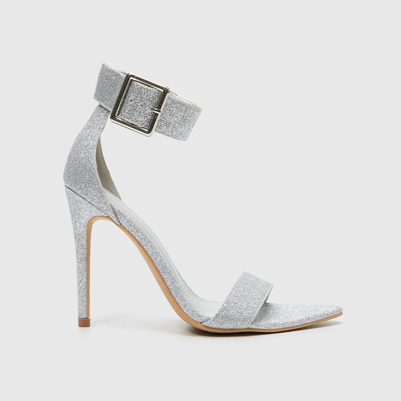 Pointy Toe Ankle Strap Heeled Sandals - Image 7