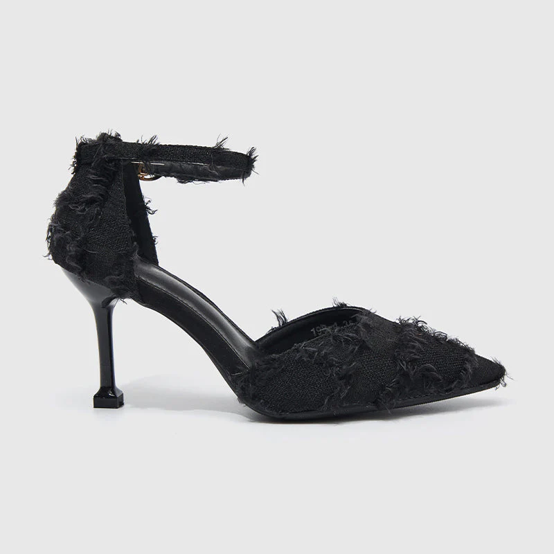 Pointed Pumps High Heels Black - Image 2