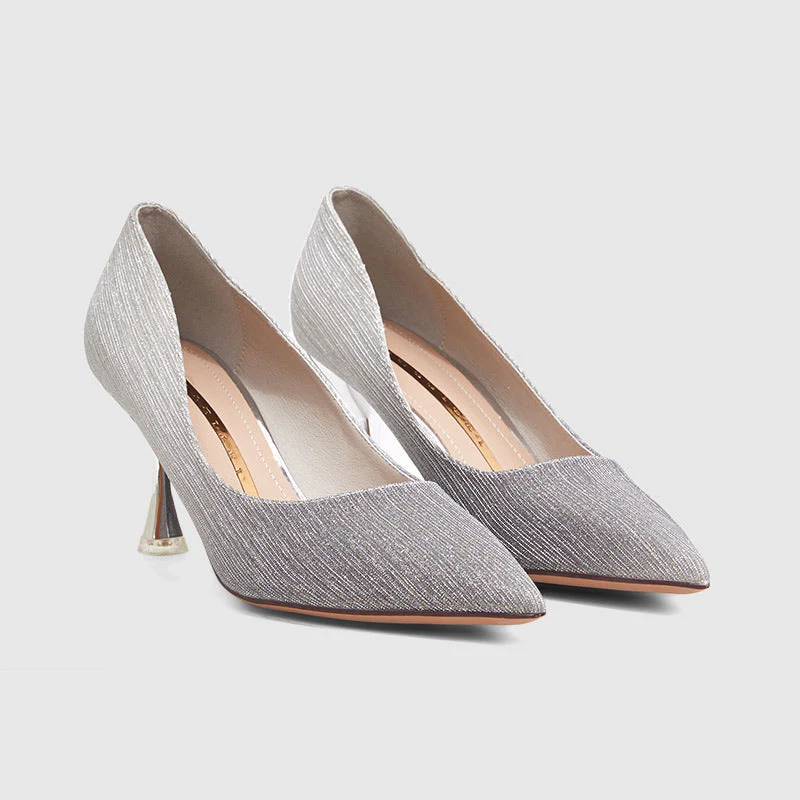 Evening Heeled Pointed Pumps - Image 3