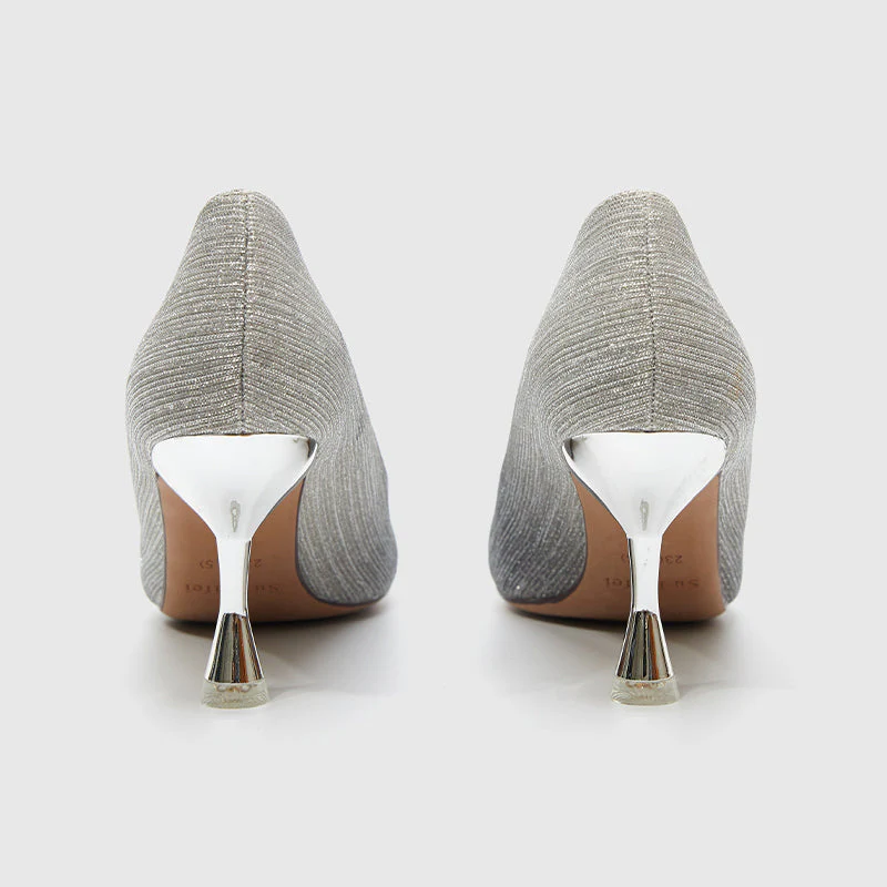 Evening Heeled Pointed Pumps - Image 5