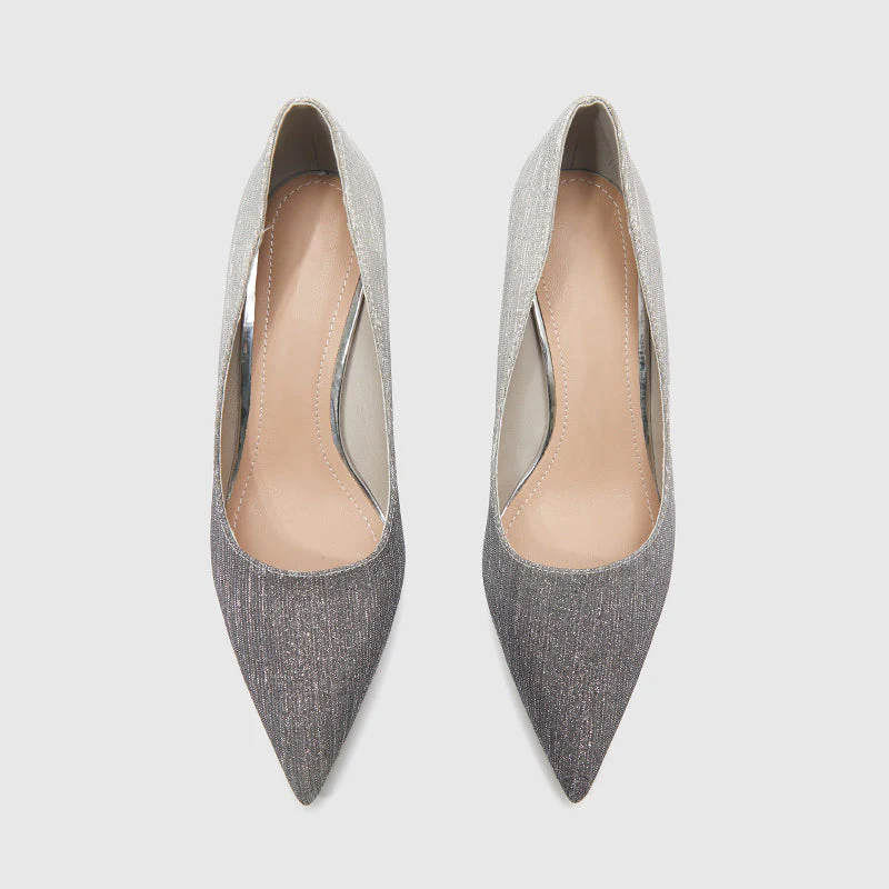 Evening Heeled Pointed Pumps - Image 6
