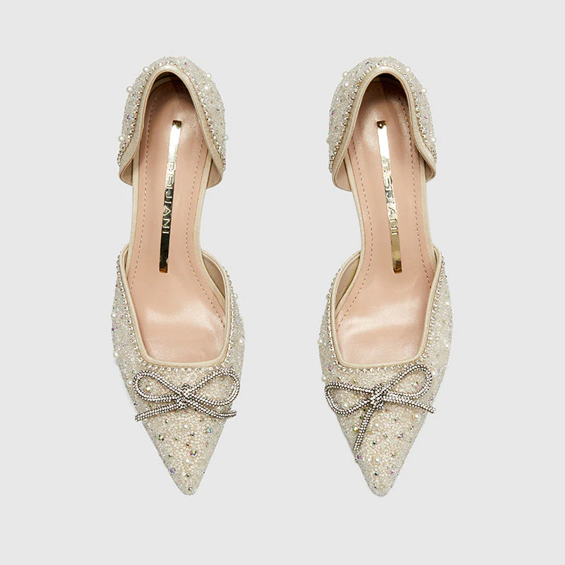 Pointy Toe Pumps Silver - Image 6