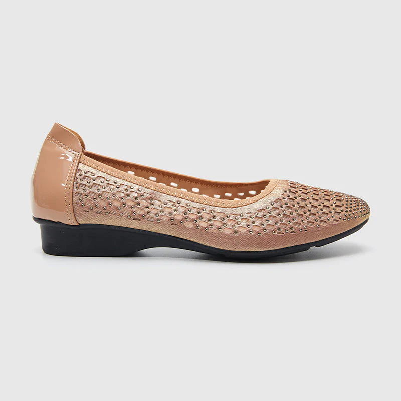 Square Toe Soft Sole Casual Flats Gold - Image 2