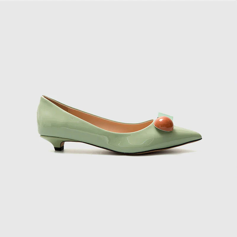 Pointy Toe Flats Green - Image 2