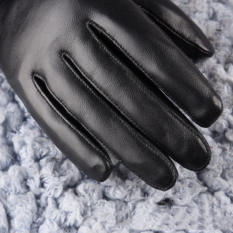 Sheepskin Fleece-lined Warm Gloves - Image 7