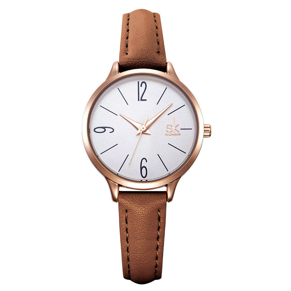 Shengke Leather Strap Ladies Watch - Image 2