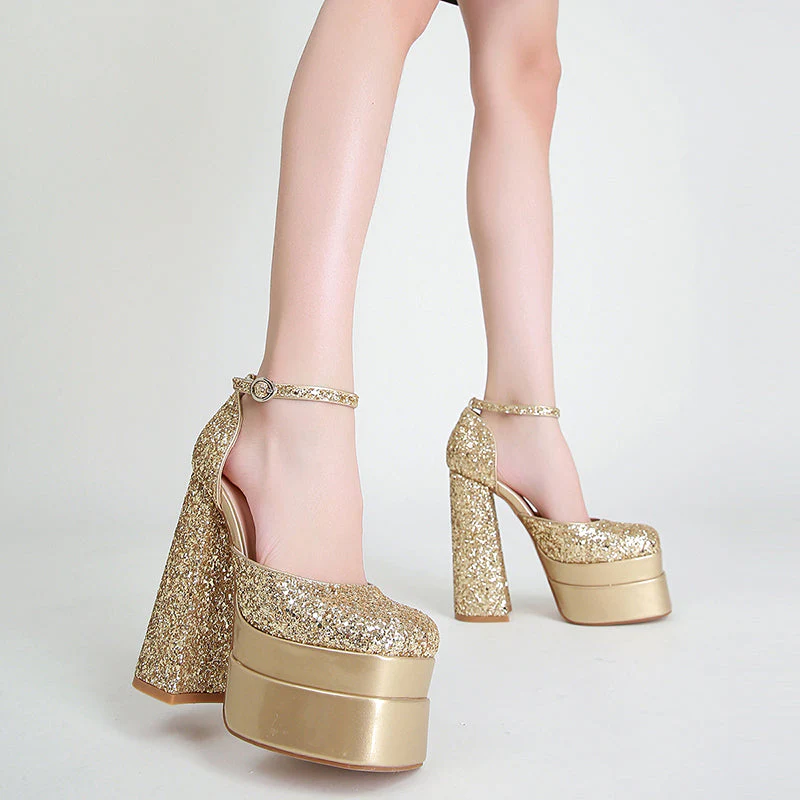 Shiny Heeled Sandals - Image 2