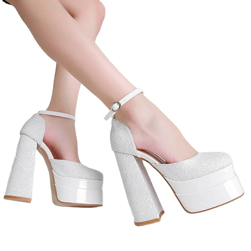 Shiny Heeled Sandals - Image 5