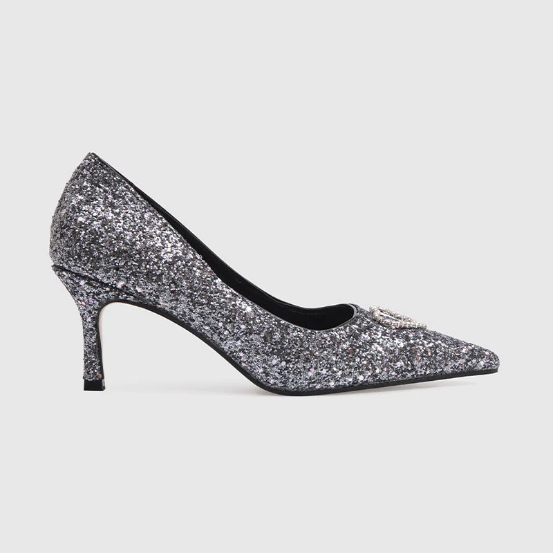 Pointy Toe Pumps Black - Image 2