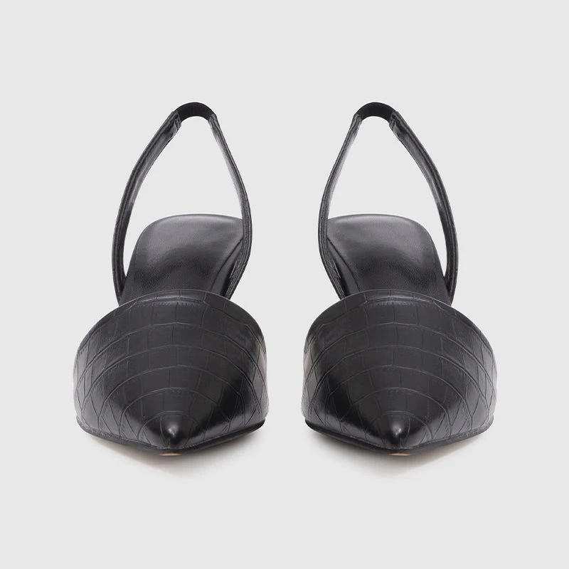 Pointy Toe Ankle Strap High Heels Pumps - Image 3