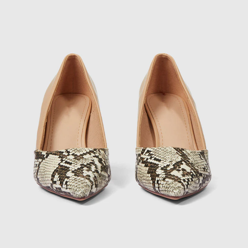 Pointy Toe Pumps Snake - Image 3