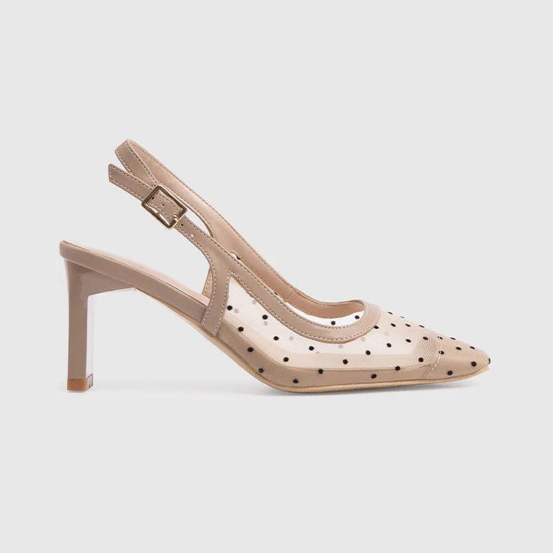 Square Toe Ankle Strap Chunky Heels Pumps - Image 2
