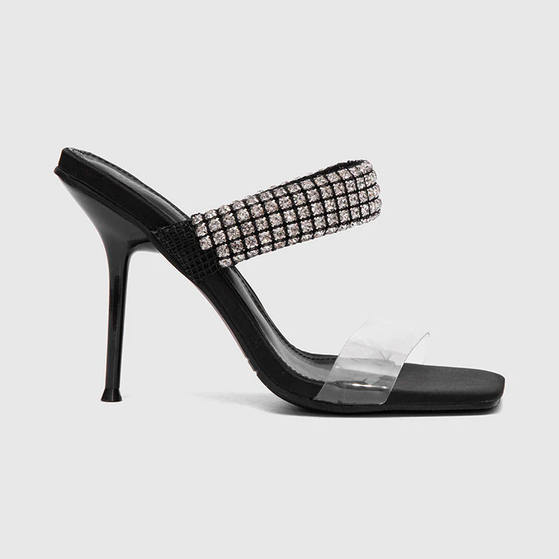 Square Toe Outdoor Sandals Black - Image 2