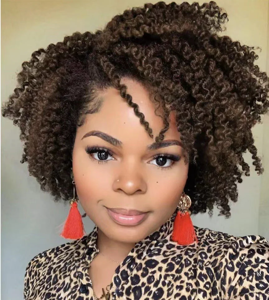 Short Curly Hair Is Divided Into Synthetic Wigs - Image 2