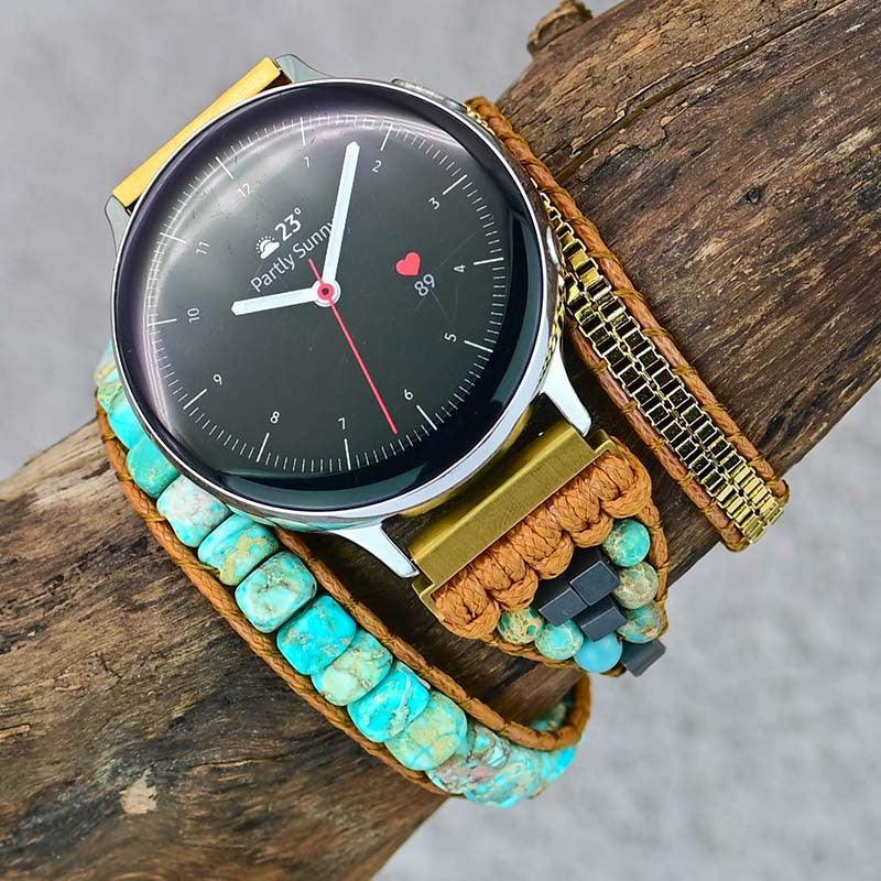 Shoushan Stone Bead Watch With Bracelet - Image 2