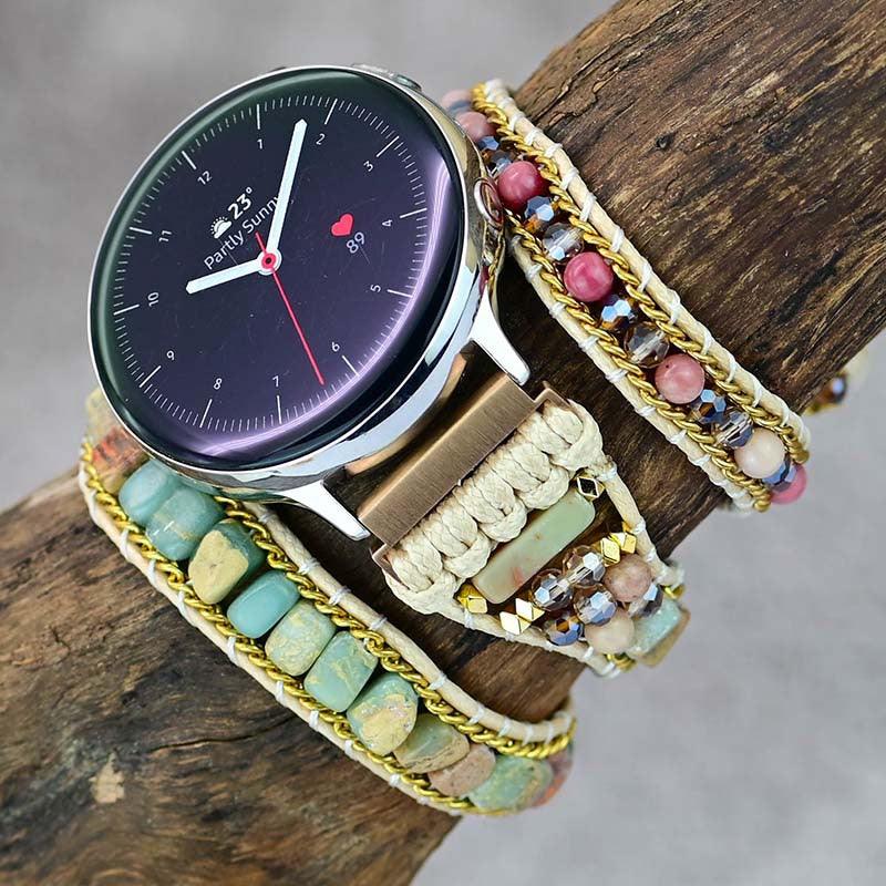 Shoushan Stone Bead Watch With Bracelet - Image 6