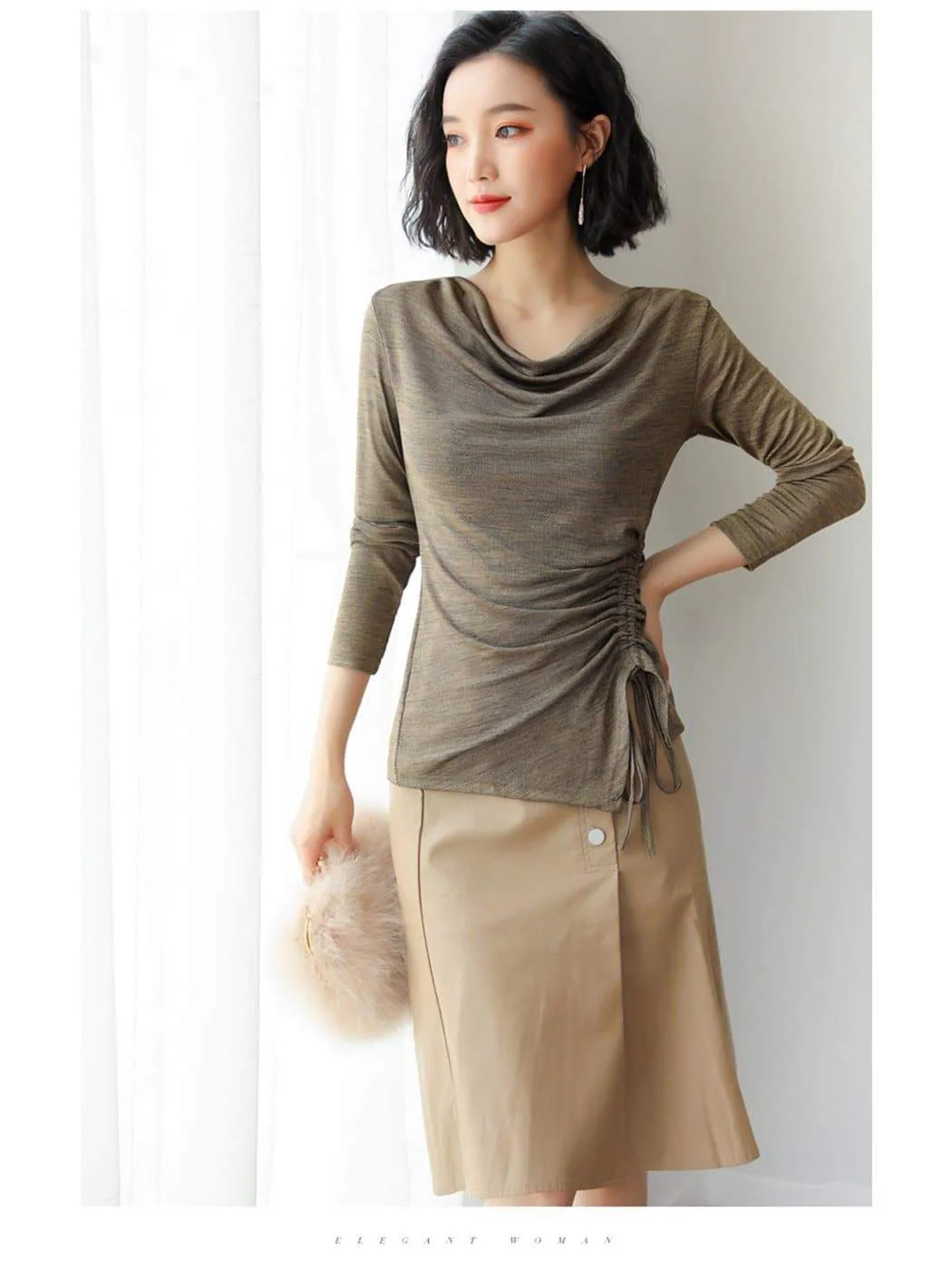Side Gathered Cinched Top - Image 10