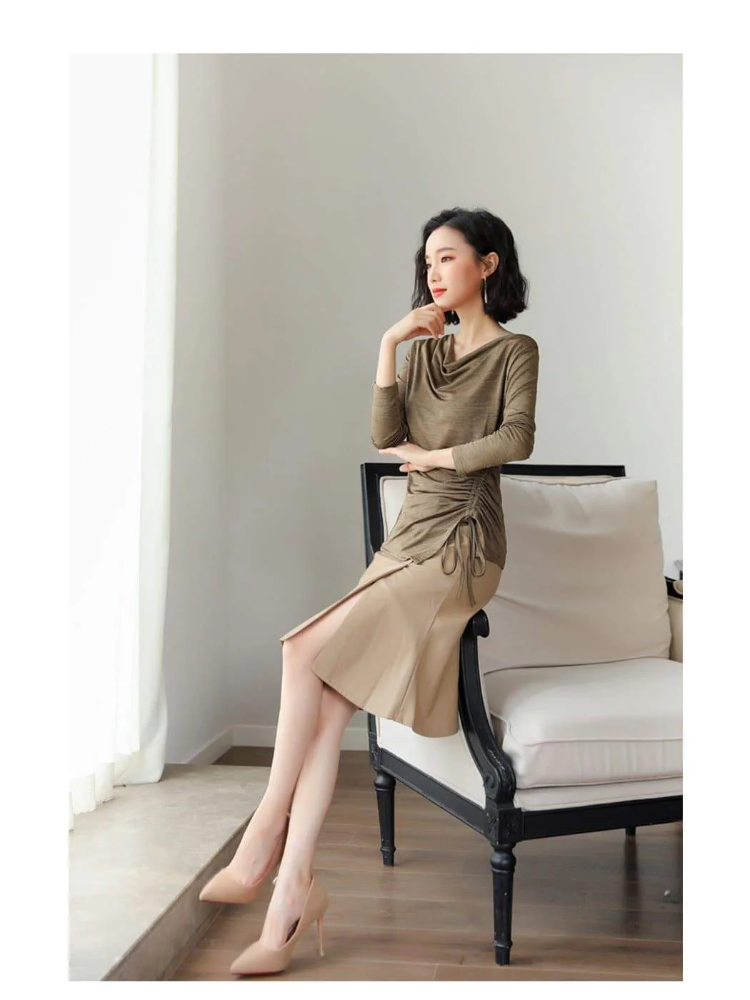 Side Gathered Cinched Top - Image 11