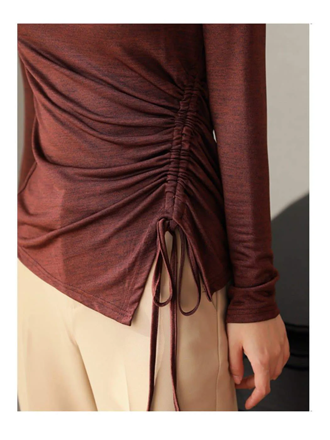 Side Gathered Cinched Top - Image 7