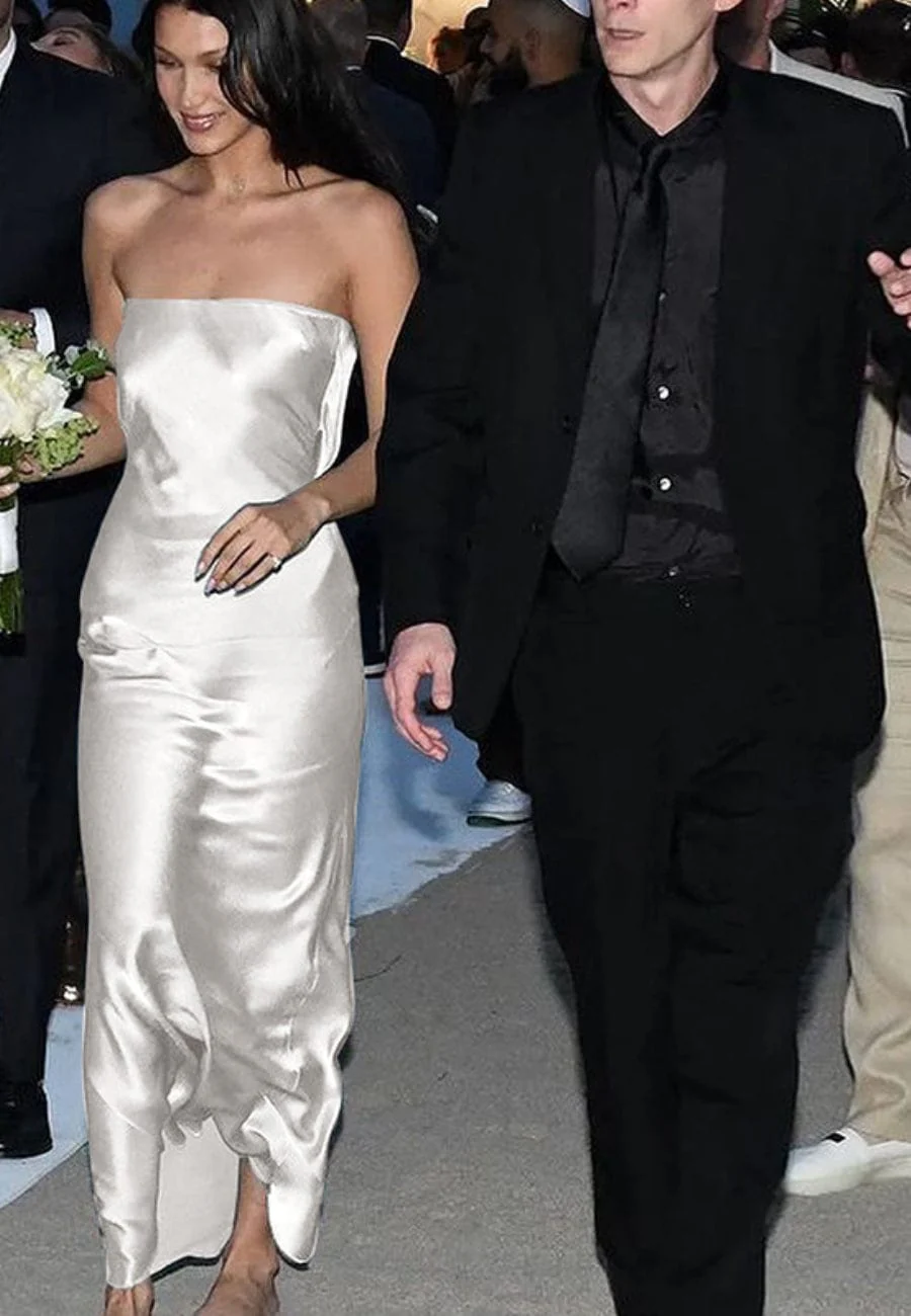 Silky Strapless Maxi Dress - Image 5