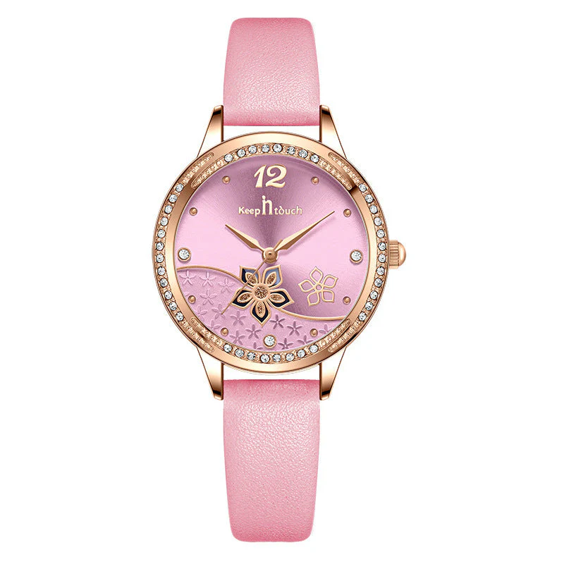 Simple And Flower Waterproof Watch Watch - Image 2