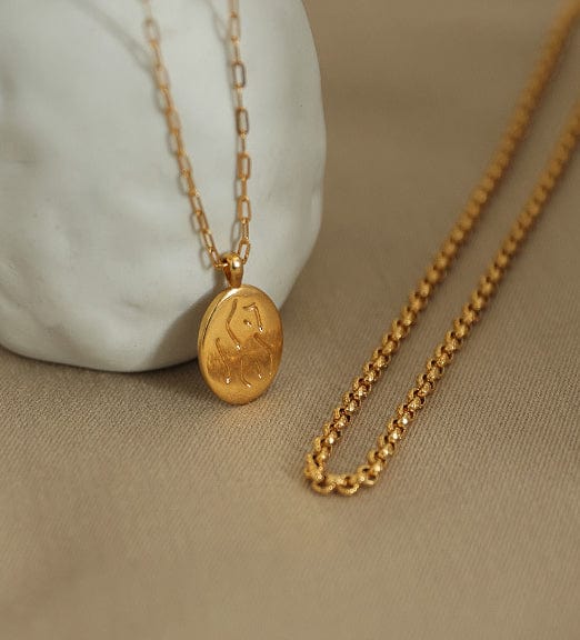 Simple Gold Chain Necklace Variety - Image 2