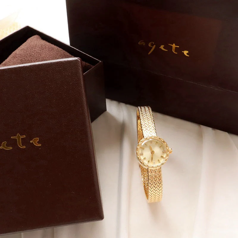 Simple Retro Special Interest Light Luxury Small Gold Watch - Image 8