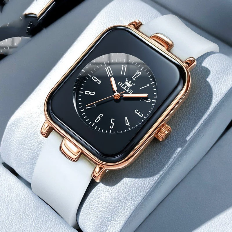 Simple Silicone Band Quartz Watch For Women - Image 3
