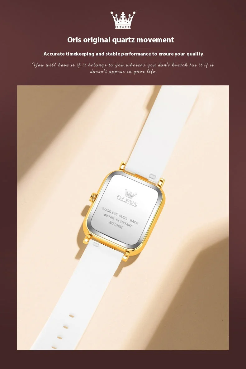 Simple Silicone Band Quartz Watch For Women - Image 8