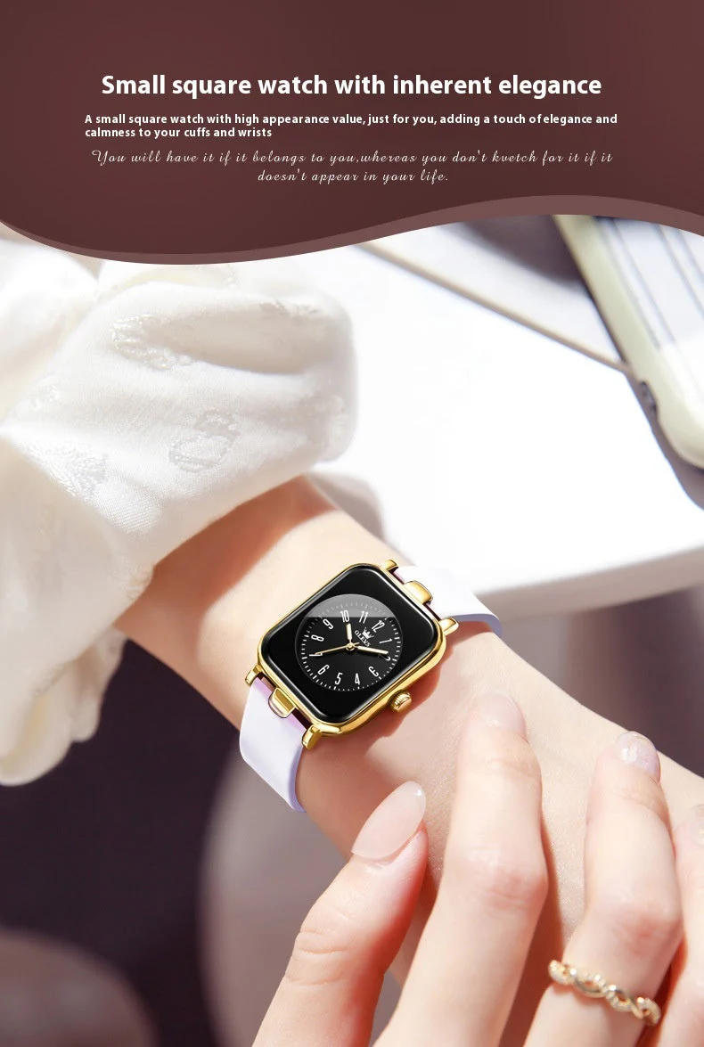 Simple Silicone Band Quartz Watch For Women - Image 9