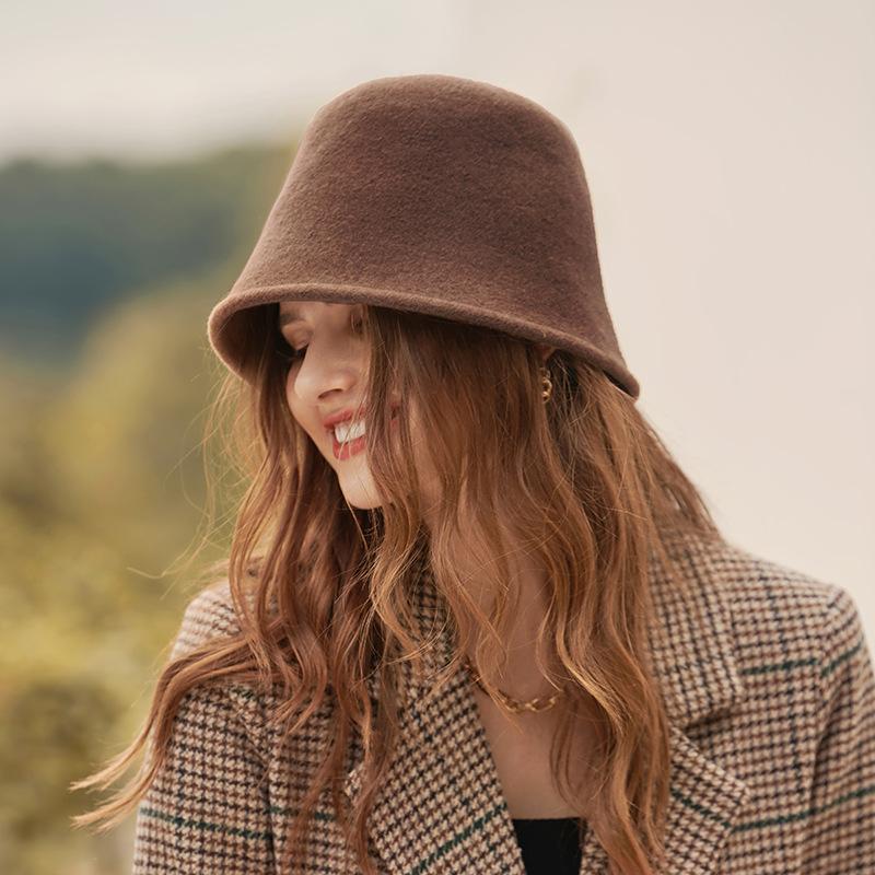 Simple Wool Cloche Hat - Image 3