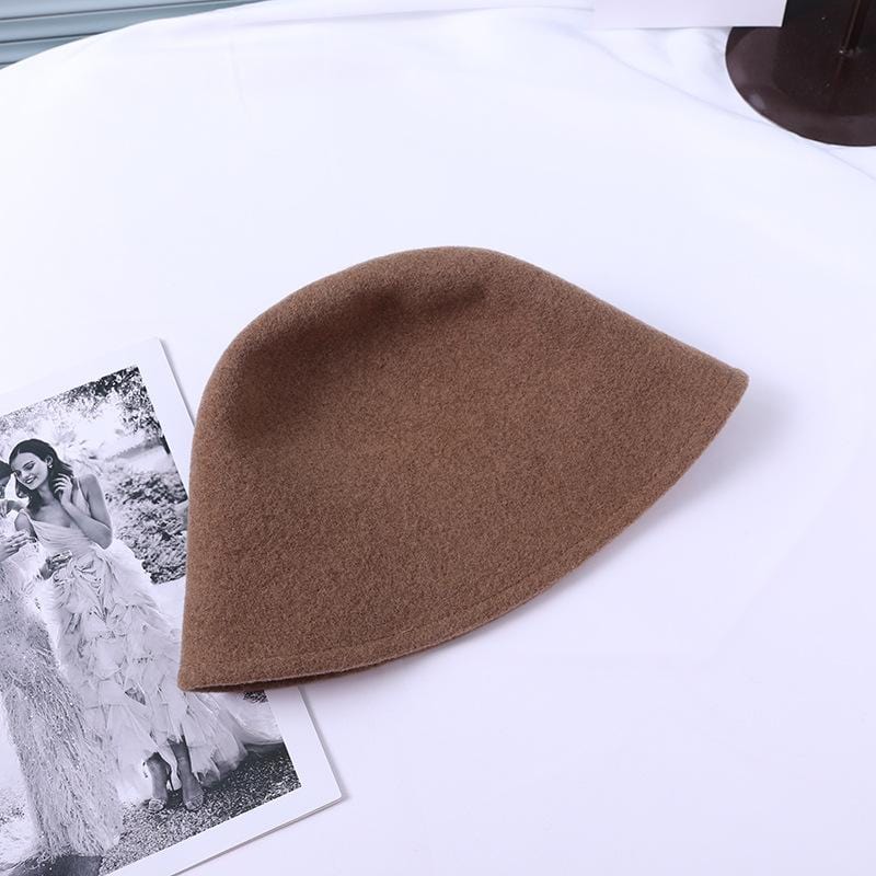 Simple Wool Cloche Hat - Image 4